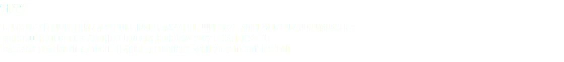 2022 ‘GHOSTED’ / FEATURE FILM / APPLE ORIGINAL FILMS/ APRIL-JUNE 2022 ADD’L WDC LOCATION MANAGER ‘MAESTRO’ FEATURE FILM / NETFILX/ JANUARY-FEBRUARY 2022 LOCATION SCOUT ‘BAG MAN’ FEATURE FILM / FOCUS FEATURES/ FEBRUARY-APRIL 2022 LOCATION SCOUT