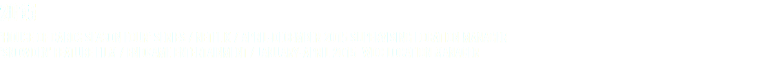 2015 ’HOUSE OF CARDS SEASON FOUR’ SERIES / NETFLIX / APRIL-DECEMBER 2015 SUPERVISING LOCATION MANAGER ’SNOWDEN’ FEATURE FILM / ENDGAME ENTERTAINMENT / JANUARY-APRIL 2015 WDC LOCATION MANAGER